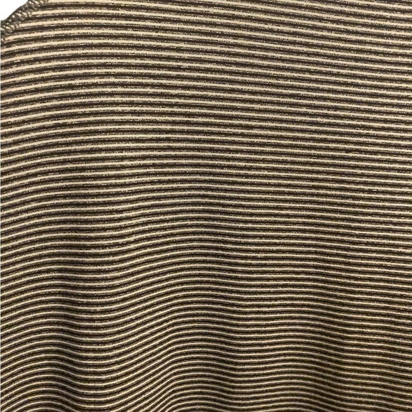 Eddie Bauer In Motion XLT Freedry shirt in gray and black. Horizontal striping. - Picture 8 of 10